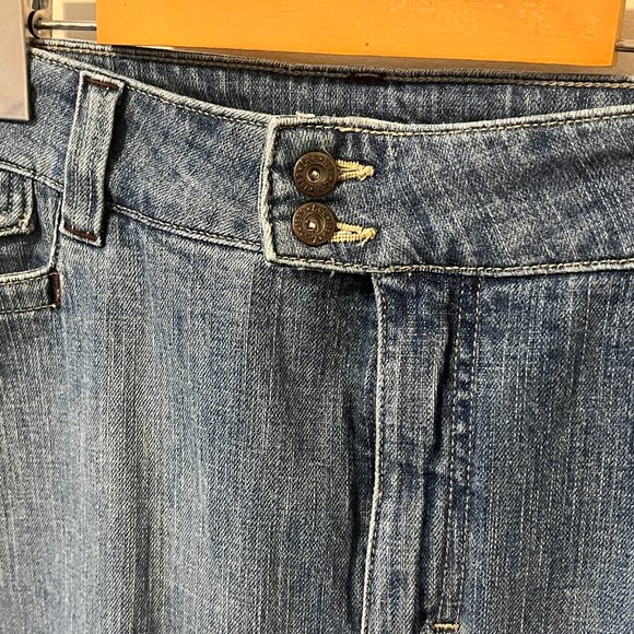 LEE | Women's Just Below The Waist Jeans Capri Blue Size 18 - Picture 6 of 9